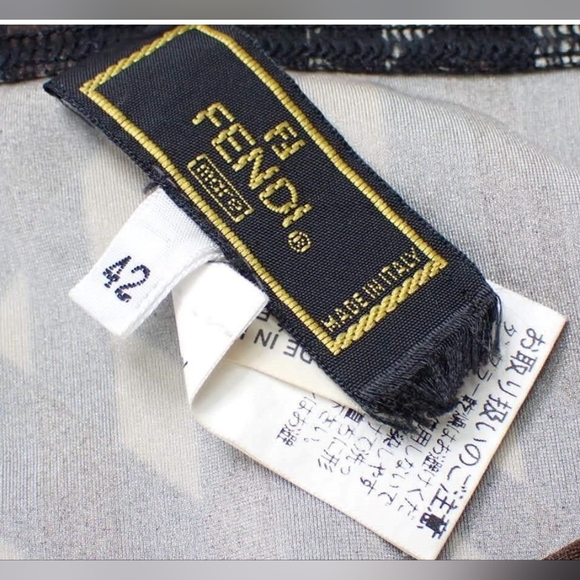 Authentic Fendi Shirt and skirt set  Logo Monogram Women Size 42 - Picture 4 of 8